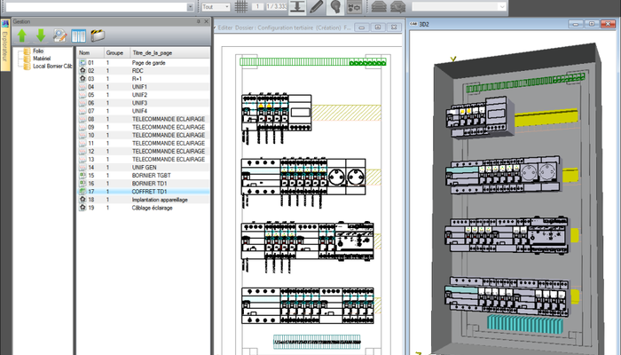 Conceptualisation armoire électrique en 3D